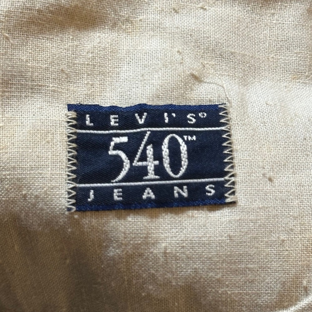 NWT Vtg 90s Levis 540 Black Jeans 36x30 USA Brown Tab Leather Patch DEADSTOCK - Picture 10 of 16